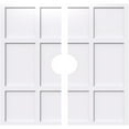 thumbnail image 1 of 32"OD x 5"ID x 11"C x 1"P Rubik Architectural Grade PVC Contemporary Ceiling Medallion, Two Piece, 1 of 11
