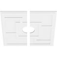 thumbnail image 1 of 32"OD x 6"ID x 11"C x 1"P Knox Architectural Grade PVC Contemporary Ceiling Medallion, Two Piece, 1 of 7