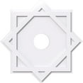 thumbnail image 1 of 32"OD x 6"ID x 17 3/4"C x 1"P Axel Architectural Grade PVC Contemporary Ceiling Medallion, 1 of 11