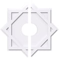 thumbnail image 1 of 32"OD x 7"ID x 17 3/4"C x 1"P Axel Architectural Grade PVC Contemporary Ceiling Medallion, Two Piece, 1 of 11