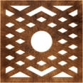 thumbnail image 1 of 32"OD x 8 1/4"ID x 1"P Chevron Architectural Grade PVC Pierced Ceiling Medallion, Antiqued Copper, 1 of 10