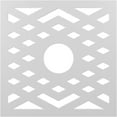 thumbnail image 1 of 32"OD x 8 1/4"ID x 1"P Chevron Architectural Grade PVC Pierced Ceiling Medallion, 1 of 8