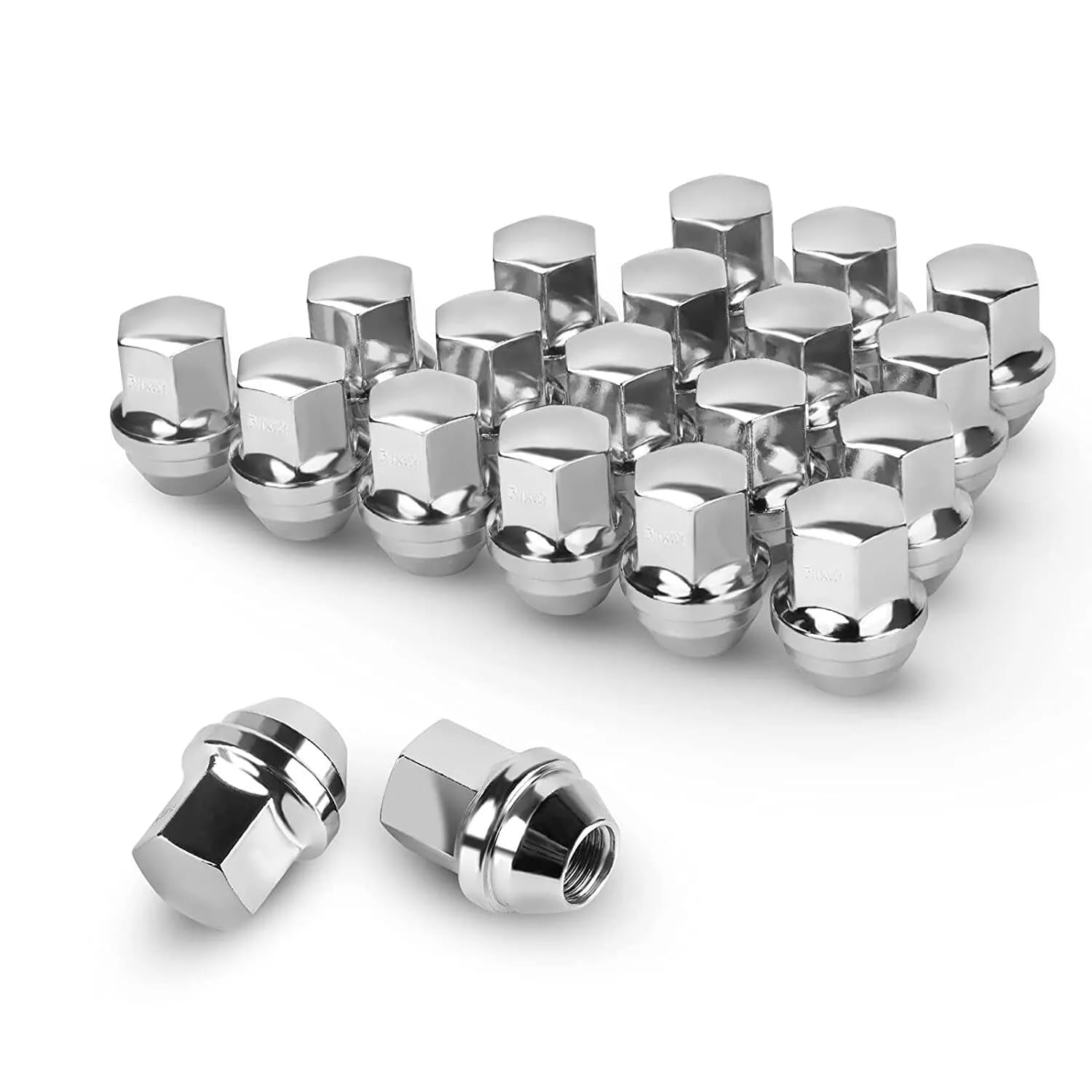 32 OEM Chrome Factory Style Lug Nuts 9/16-18 1994-2011 Compatible with Dodge Ram 2500 3500