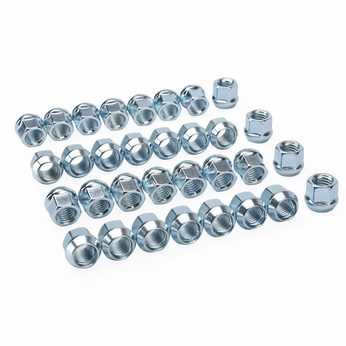 32 Open End Lug Nuts 14x1.5 Compatible with Chevy Silverado Compatible with GMC Sierra 2500 3500 HD 3/4" Hex