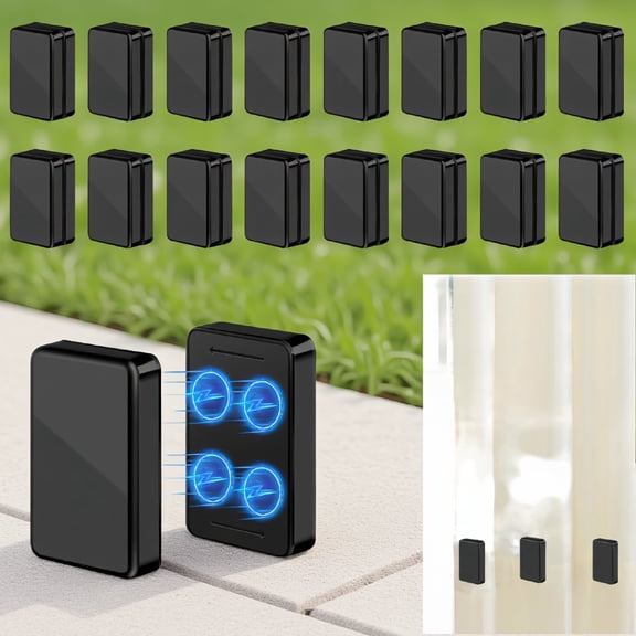 32 Outdoor Curtain Weights, Heavy Duty Waterproof for Curtains, Tablecloths and Flags, Black