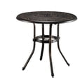 thumbnail image 1 of 32" Outdoor Dining Table, Round Dining Table with Umbrella Hole, Garden Table for Poolside, Lawn, Camping, Outdoor, Bronze, 32" Dia x 29 H, 1 of 5
