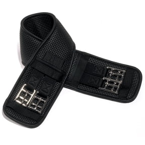 32" Ovation Airform Chafeless Dressage Girth Steel Roller Buckles Black