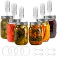 thumbnail image 1 of 32 PC Fermenting Airlock Lids Kit Set - Fermentation Lids for Large Wide Mouth Mason Jars, 1 of 7