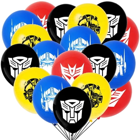 32 PCS Birthday Party Balloons Latex Transformer Balloons Robots Theme Decorations Cartoon Robot Balloons