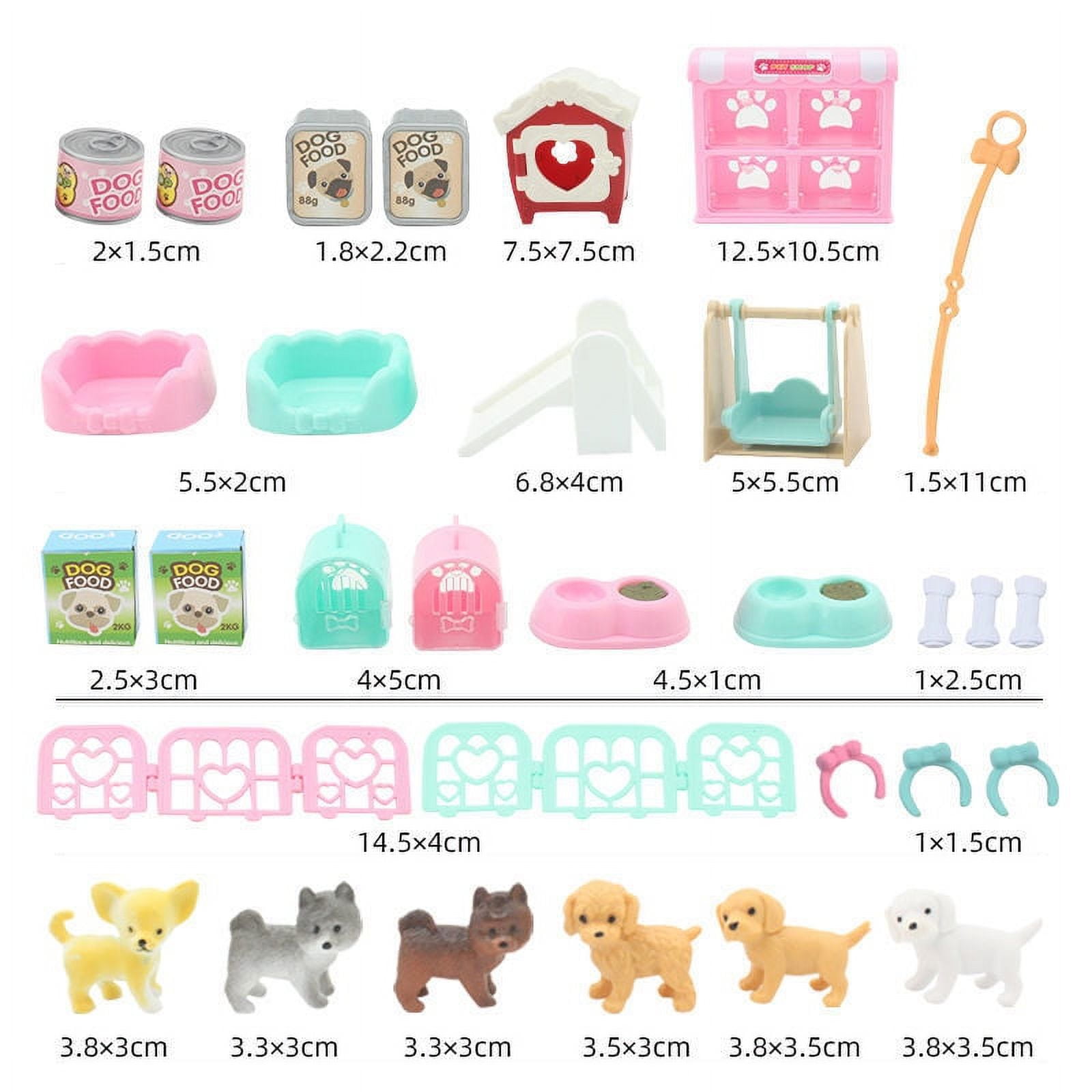 32 PCS Cats Realistic Pet Pretend Play Toys Pet Shop Educational