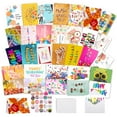 thumbnail image 1 of 32 PCS Happy Birthday Cards Bulk with Envelopes, 4x6 Assorted Birthday Cards, 1 of 7