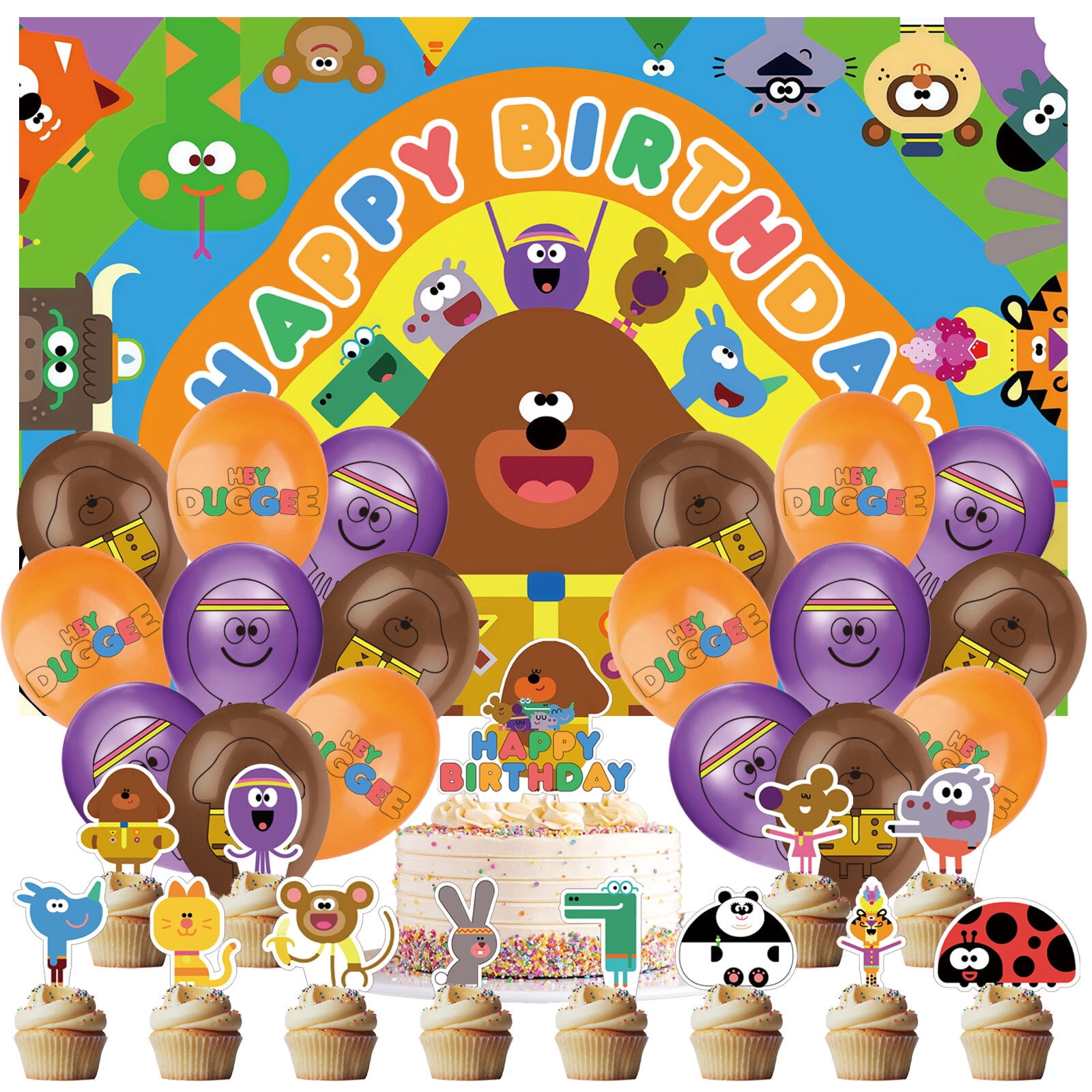 32 PCS For Hey Duggee Theme Birthday Party Decorations Set With 5 3ft 32-pcs-for-hey-duggee-theme-birthday-party-decorations-set-with-5-3ft
