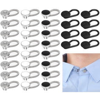 dress shirt button extender walmart Comfy Clothiers, Elastic Collar Extenders, 3-Pack, White Buttons