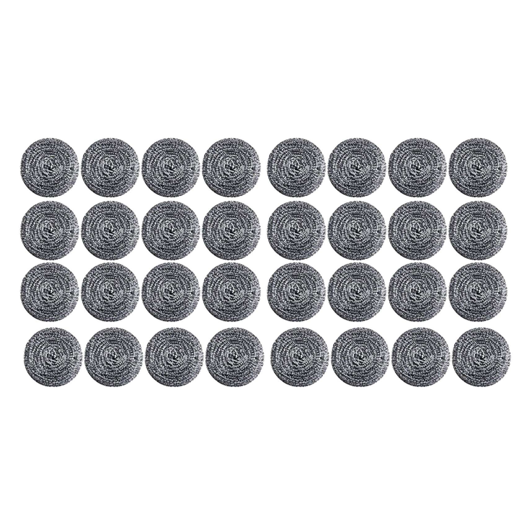 32 PCS Stainless Steel Sponges Scrubbers, Utensil Scrubber Scouring