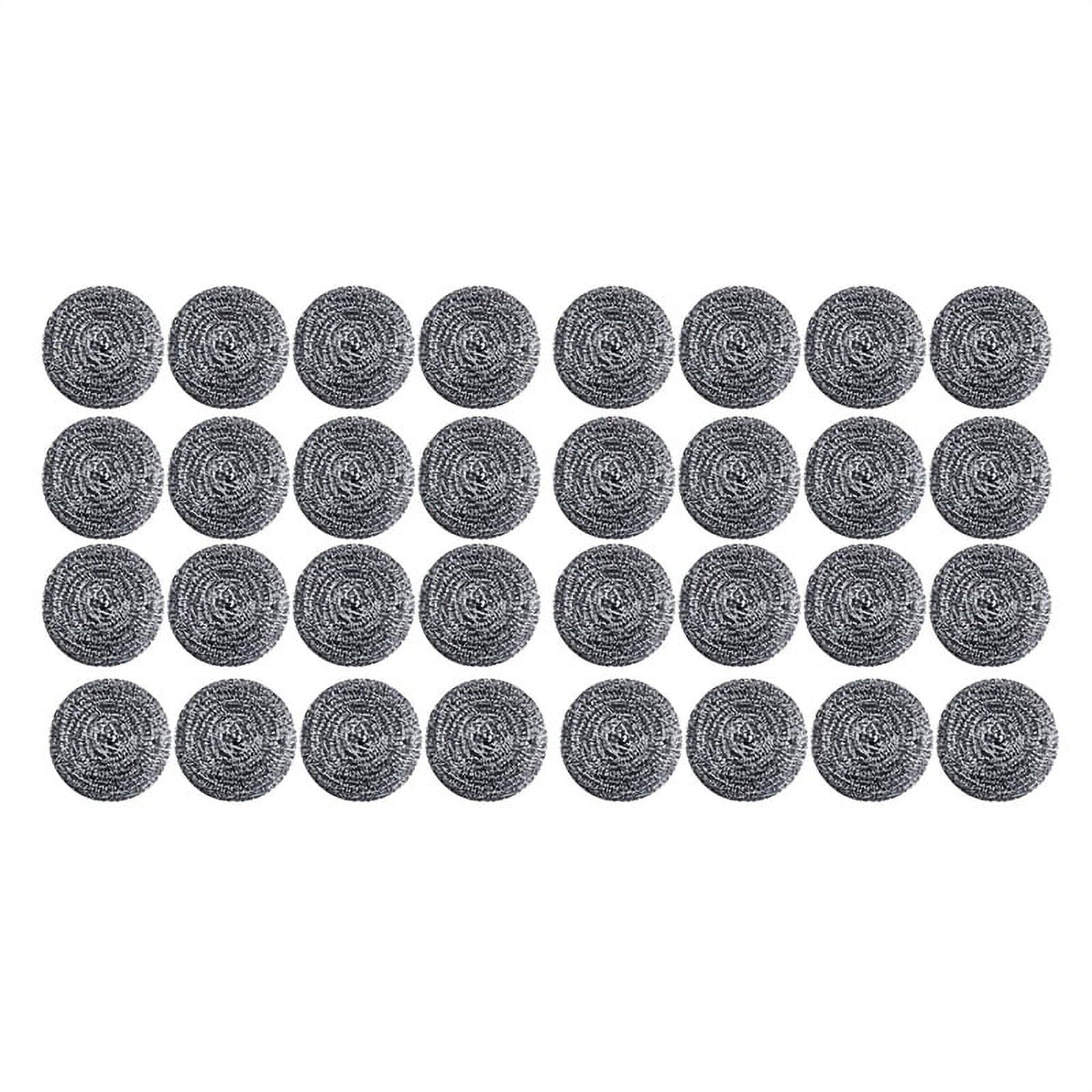 32 PCS Stainless Steel Sponges Scrubbers, Utensil Scrubber Scouring