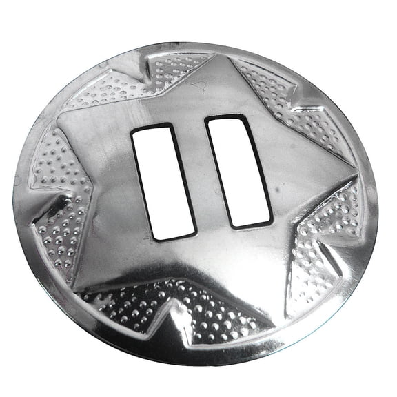 32 Pack 1-1/2 Inch. Hilason Brass Nickle Plated Headstall Saddle Concho