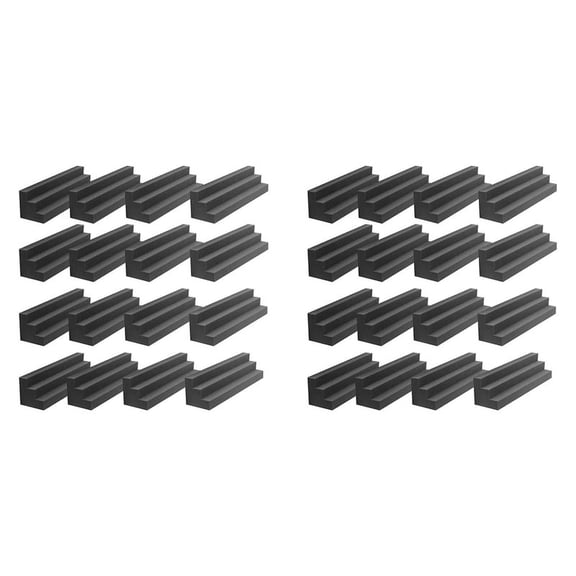 32 Pack Acoustic Foam Panels, Acoustic Bass Trap Corner Block, Sound Absorbing Foam for Studio, Home or Theater