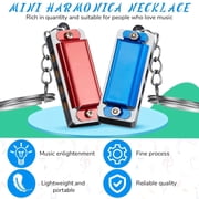 32 Pack  Mini Harmonica  Keychains, 4 Hole 8 Tone Metal  Harmonica  for Kids and Adults, Portable  Music Keychain  Wind Instrument,  Music Party Favors  for Christmas Valentine Gifts, Assorted Colors