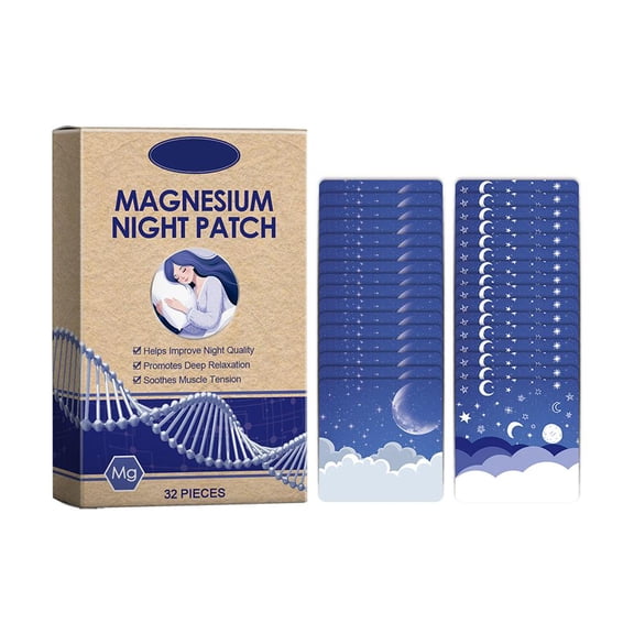 32-Pack Natural Herbal Sleep Patches with Long-Lasting Fragrance for Relaxation and Deep Sleep