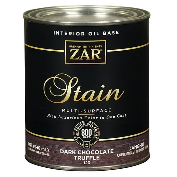 32-Pack of 1 qt UGL 12312 Zar Dark Chocolate Truffle Interior Oil-Based Wood Stain