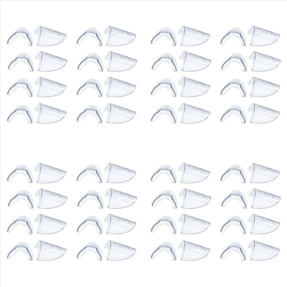 32 Pairs Safety Eye Glasses Side, Slip on Clear Side Shield for Safety Glasses- Fits Most Eyeglasses(M-L),32 x Pairs Safety Glasses Side.,Transparent color