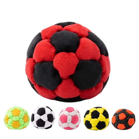 32 Panel Footbag for Exercise & Fun, Crochet Football Design Dirtbag for Outdoor Game