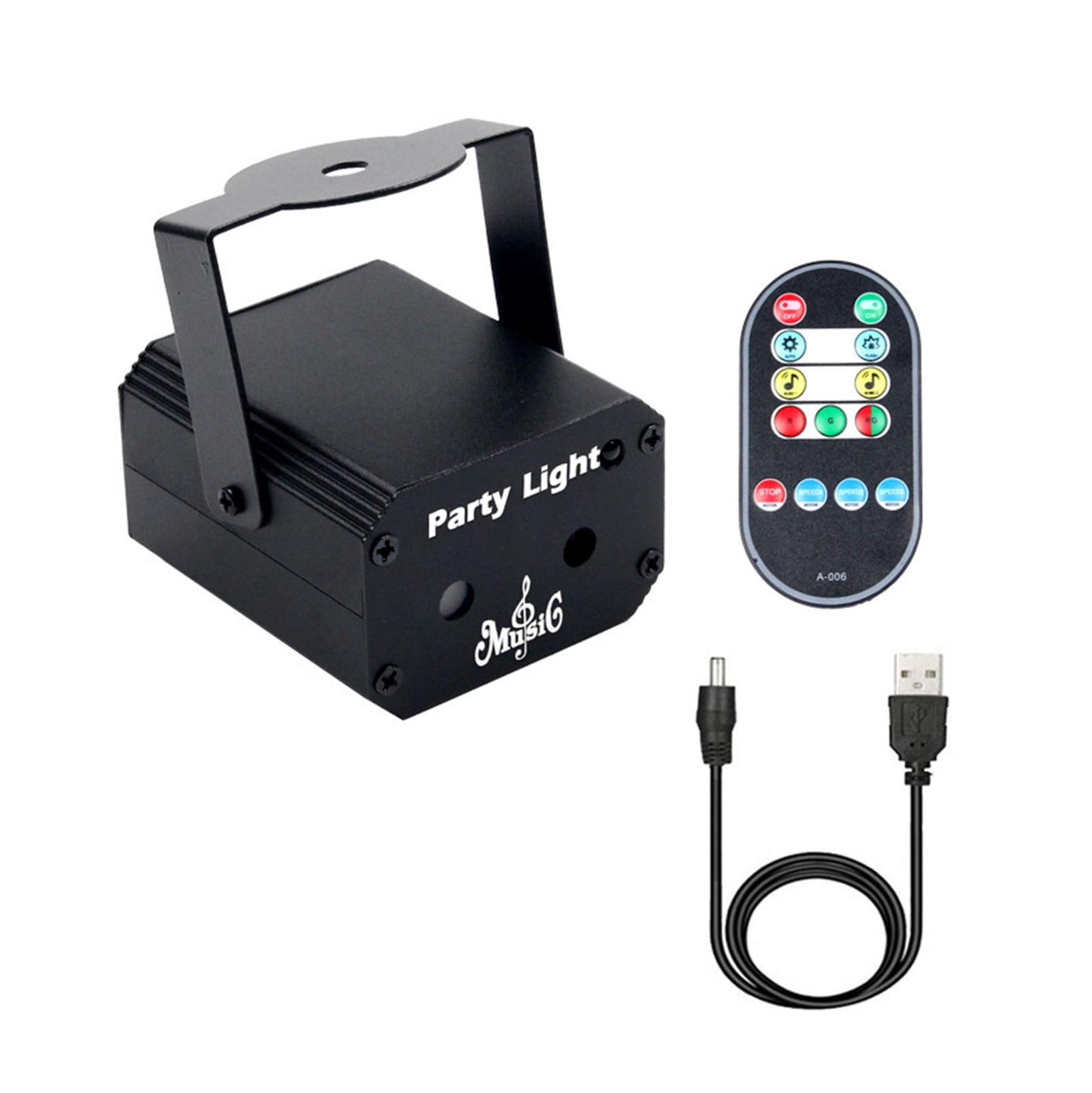 32 Pattern Stage Lighting Disco DJ Party Lights Beam Strobe Lamp Mini USB for Home Birthday Halloween KTV Bar Christmas
