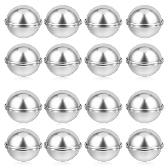 32 Pcs Bath-Bomb Molds 6.5cm DIY Metal Bath-Bomb Crafting Mould Bath-Bomb Making Kit Bath-Bomb Press Soap Making Kit