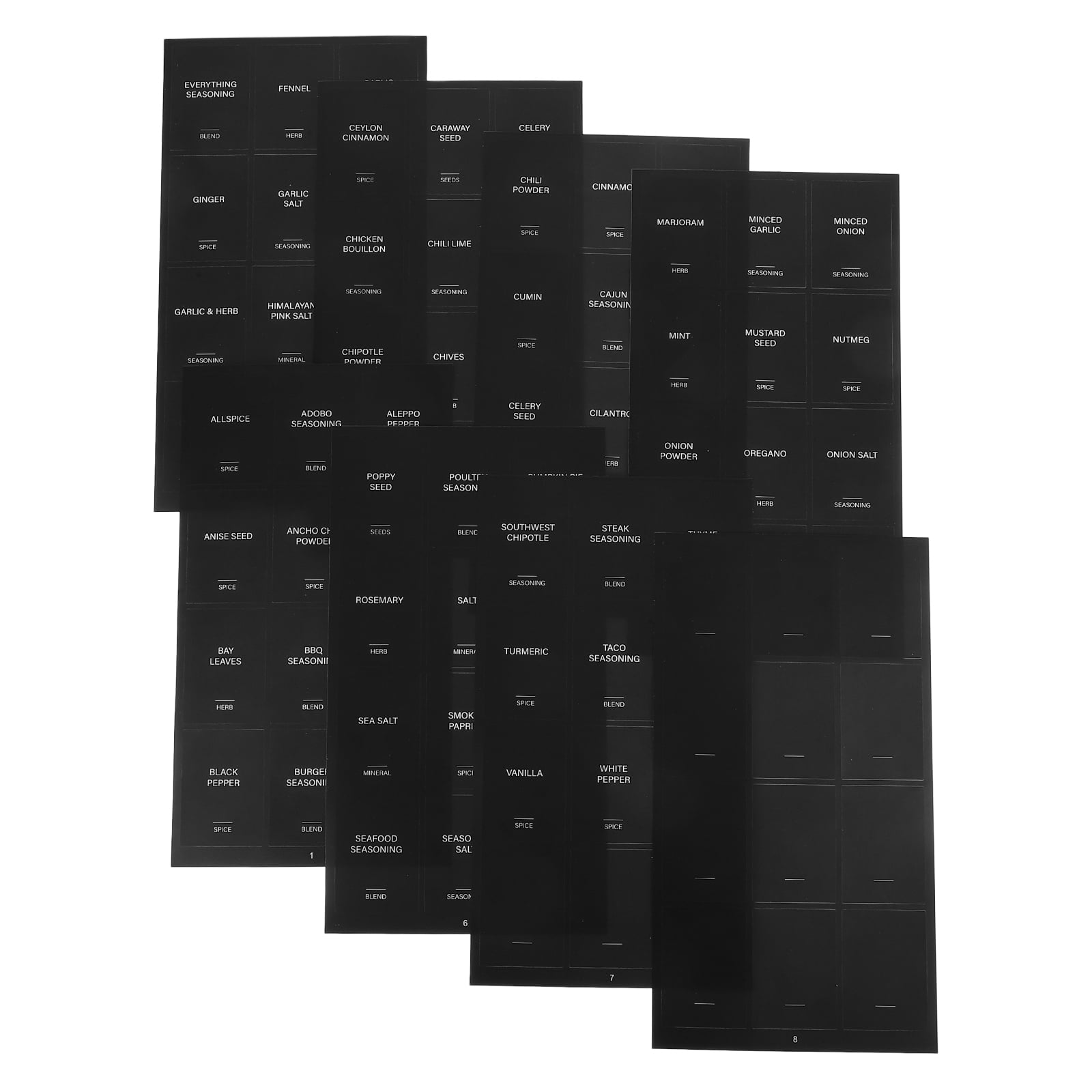32 Pcs Cabinet Door Switch Condiment Bottle Stickers - Walmart.com