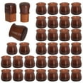 thumbnail image 1 of 32 Pcs Chair Leg Floor Protectors for Hardwood Floors, Brown Sliders, Silicone Felt Bottom Furniture Leg Caps, Chair Covers Protect Floors from Scratching, Chairs Slide Without Noise, 1 of 5