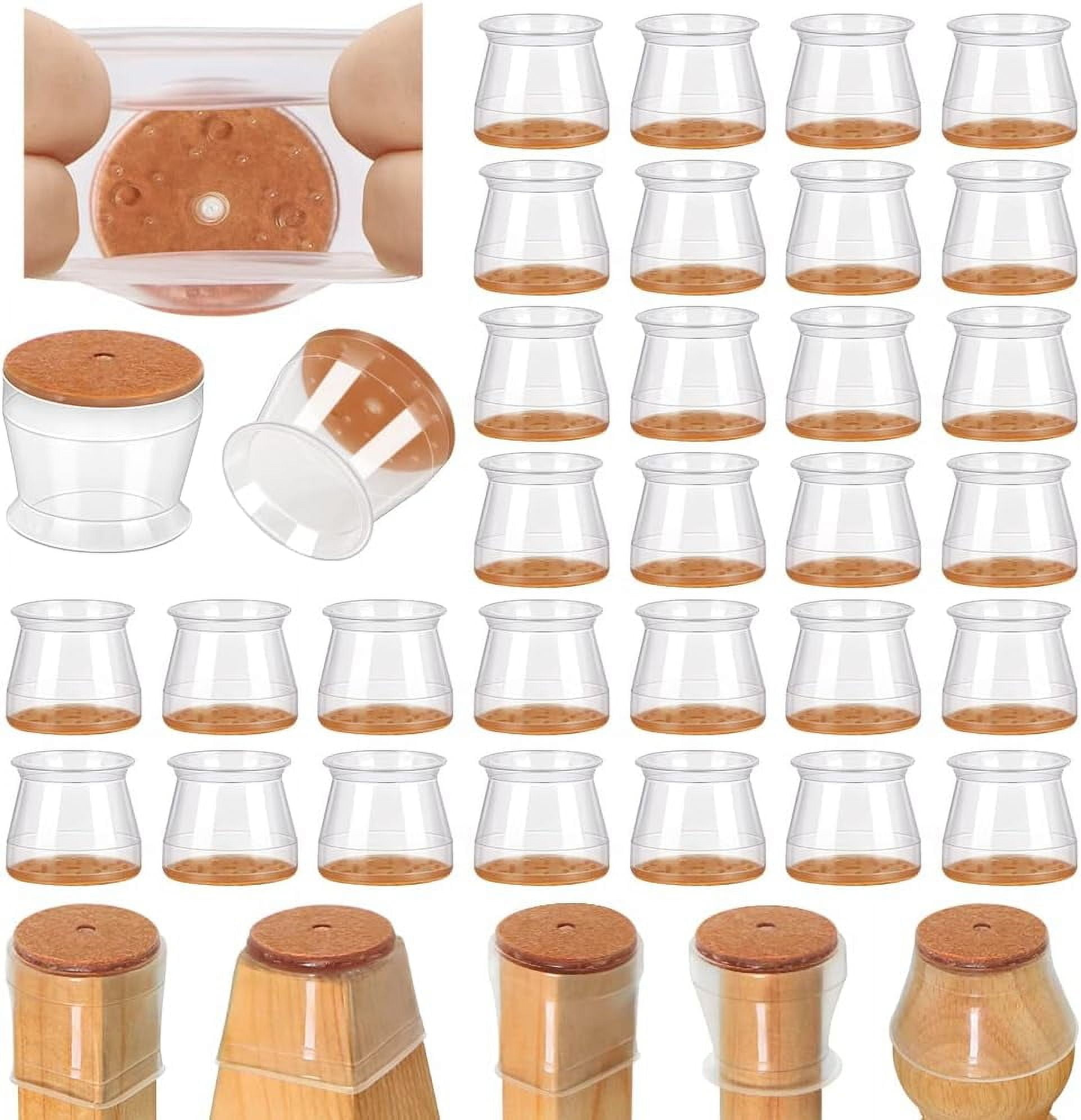32 count  Chair  Floor Protectors for Hardwood Floors  Covers to Protect  Tile Floors  Felt Pads Furniture  Caps Reduce Noise (Fit:1.3"-2")