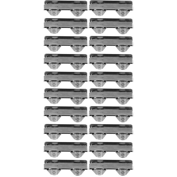 CIMAXIC Steel Sliding Door Rollers Silver for Cabinets and Windows Stable and Silent 32Pcs
