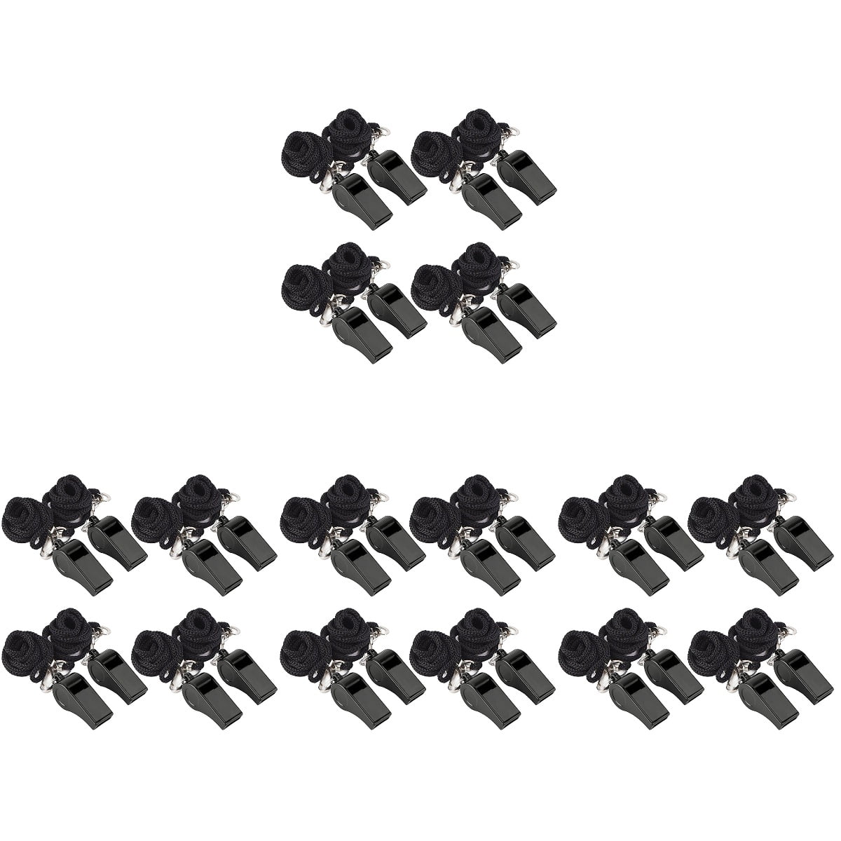 32 Pcs Hockey Whistle Coaching Emergency with Rope Whistles Survival