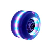 32 Pcs Light Up Quad Roller Skate Wheels with Bearings   1.3 x 2.3in Self-Generating LED Luminous Wheels for Indoor SkatingMulticolor