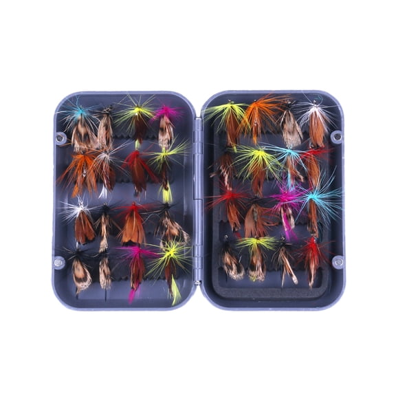 32-Piece Rotating Sequined Fishing Lures Set with Assorted Colors for Freshwater Fishing Enthusiasts