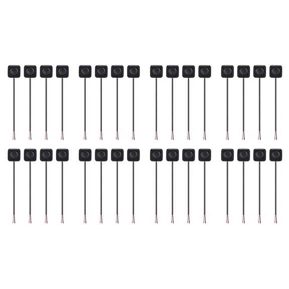 32 Pcs Momentary Switch Momentary Push Button on Off Switch 12V 24V  Mount Mini Button Switch