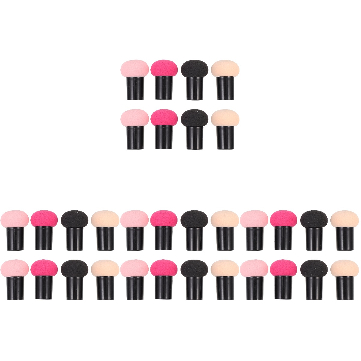 32 Pcs Sponges Eyeshadow Applicators Sponge Blender Puff Makeup