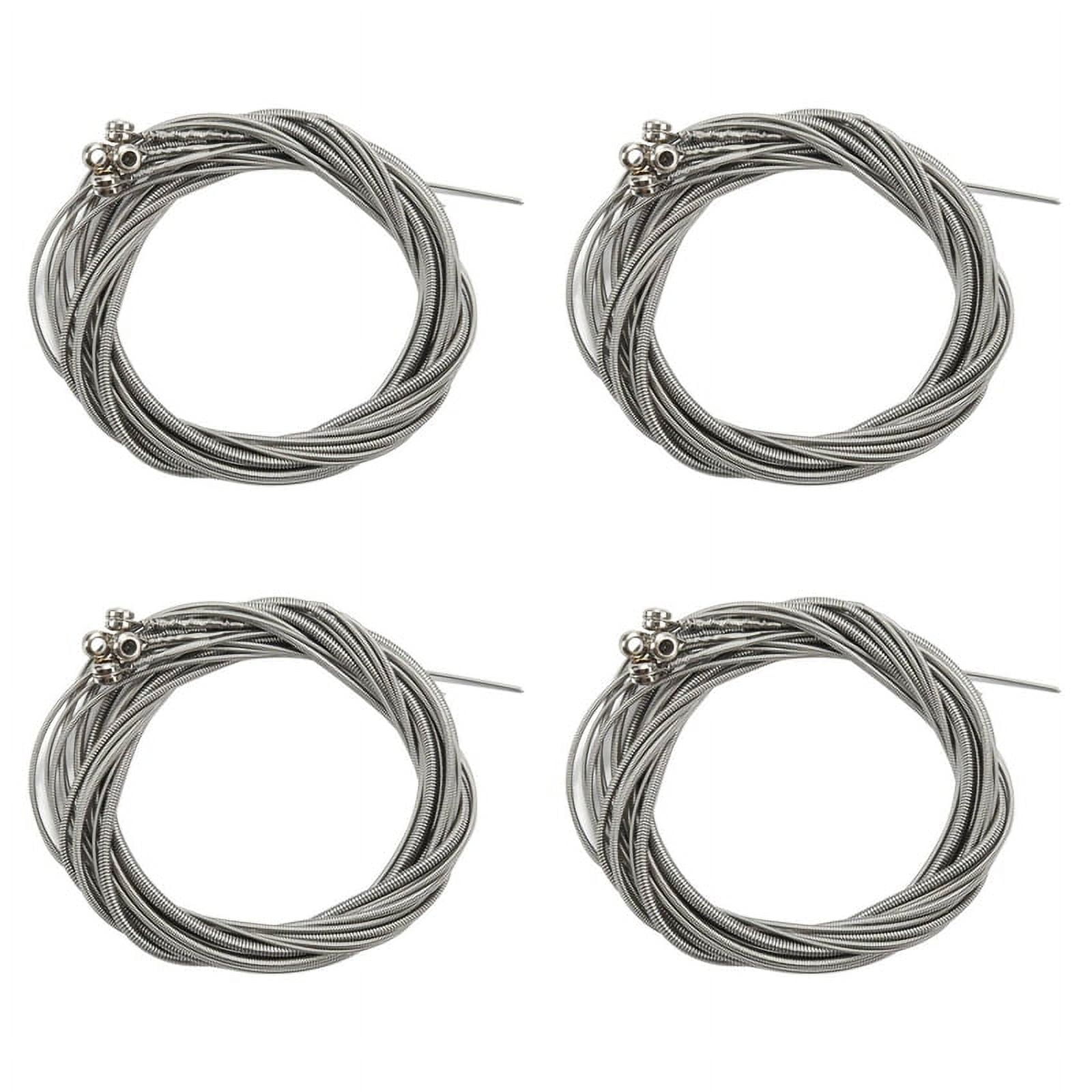 32 Pcs Stainless Steel Strings Guitar Parts Accessories Guitar String Silver Plated Gauge Guitar