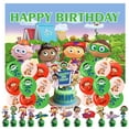 thumbnail image 1 of 32 Pcs For Super Why Theme Birthday Party Decoration Set - Includes Happy Birthday Backdrop Decorations, Cupcake Toppers, and Balloons for Celebrations, 1 of 5