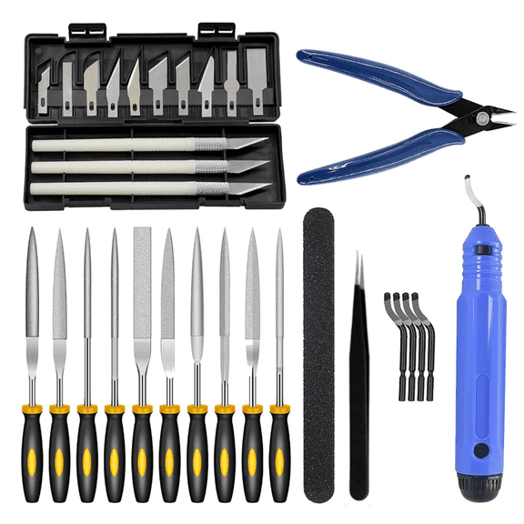 32 Piece 3D Print Tool Kit Includes Debur Tool, Cleaning, Finishing and Printing Tool,3D Print Accessories for Cleaning, Finishing and Printing 3D Prints