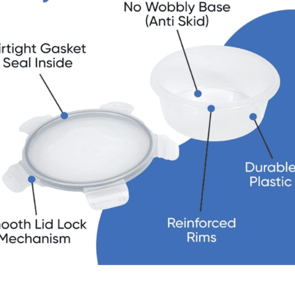 32 Piece Airtight Food Storage Containers with Easy Snap Lids, 16 Containers and Lids, Stackable Kitchen and Pantry Canisters for Meal Prep and Food Storage - Transparent