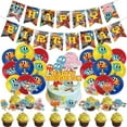 thumbnail image 1 of 32-Piece For The Amazing World of Gumball Cartoon-Themed Party Decoration Set – Includes Banner, Cake Topper, 12 Cupcake Toppers, and 18 Balloons for Festive Celebrations, 1 of 5