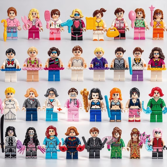 Buildng Block 32-Piece Building Blocks Set, Creative Puzzle Minifigures Action Toys ...