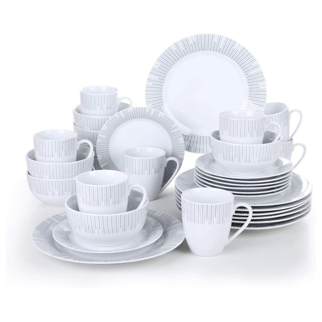 32Piece Dinnerware Sets for 8, , Series FRAME, Porcelain Combination