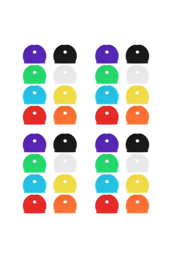 32-Piece Set of Keycap Cover Labels, Flexible Pvc Key Covers for Easy Identification of Semicircular Keycaps