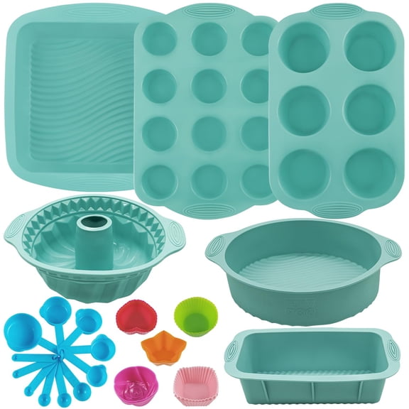 32 Piece Silicone Bakeware Set for Oven Baking