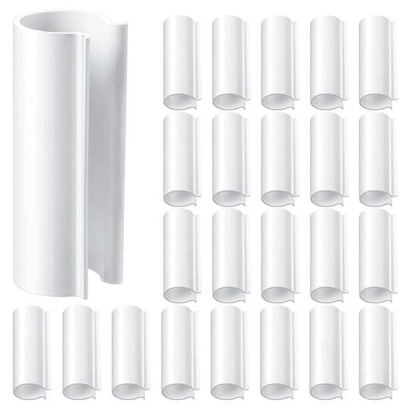 32 Piece Snap Clamp for PVC Pipe Greenhouses,Row Covers,Pool Cover Clips,Shelters,Bird Protection(for 1/2 Inch PVC Pipe),32 * greenhouse clamps,White
