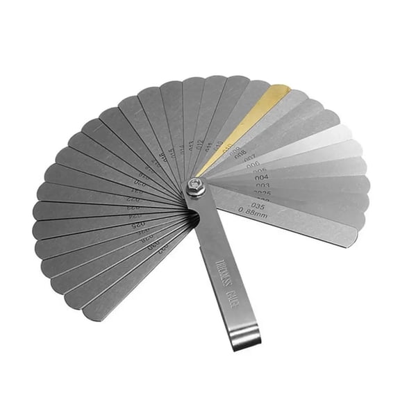 32 Piece Stainless Steel Universal Metric Thickness Gauge Set Tappet Valve Gap Gauge Tool Instruments Apparatuses ,Corrosion-Resistant