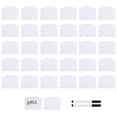 thumbnail image 1 of 32 Pieces Basket Labels Clips and Pens Set, Includes Kitchen Clip Label Holder 2 Chalk (White), 1 of 9