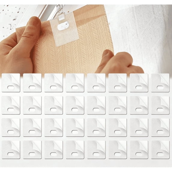 (32 Pieces) Clear Vertical Blind Repair Tabs, Vertical Blinds Tabs/Blind Fixers for Vertical Blinds Replacement Slats & Parts(White*32)